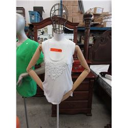 Female torso mannequin on stand - used