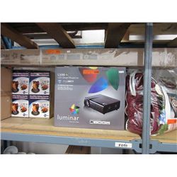 Luminar LED 3D Smart projector with screen.