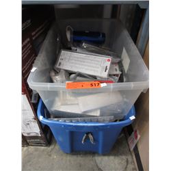 2 Totes of new & used electronics