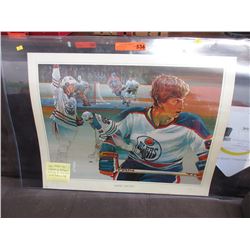 Brett Lynch "Wayne Gretzky" Lithograph