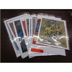 9 "Grateful Dead" concert posters - replicas