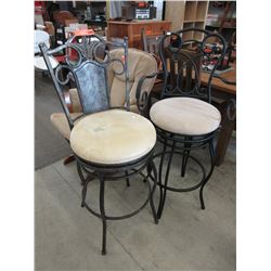 2 x 29" swivel chairs - used