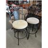 Image 1 : 2 x 29" swivel chairs - used