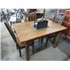 Image 1 : Condo size dining table with 3 chairs - used