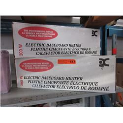 3 New electric baseboard heaters