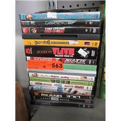 16 DVD movies - used
