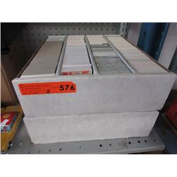 2 Cases of sports trading cards