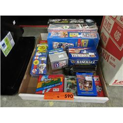 16 Sealed packages of sports trading cards