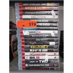 18 PS3 games - used