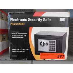 Small electronic security safe