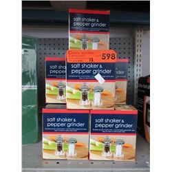 12 New sets of salt shakers & pepper grinders