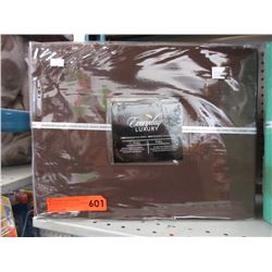 New - Full size Microfiber sheet set - Brown