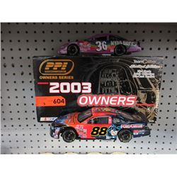 3 Scale model die-cast NASCAR models