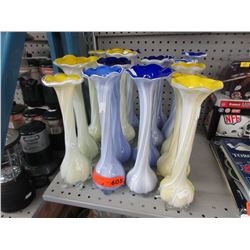 17 New 11" glass vases
