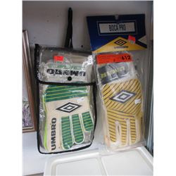2 New pairs of Umbro soccer goalie gloves