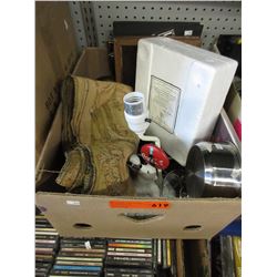 Box of assorted household goods
