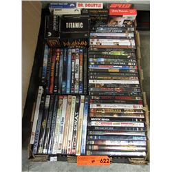 50 DVD & VHS movies - used