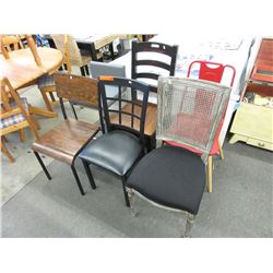 6 Assorted chairs