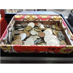 80 World coins, tokens & currency