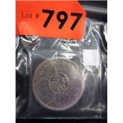 1964 Canadian Silver Dollar Coin