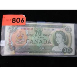 1969 Canadian $20 Dollar Bill