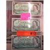 Image 1 : 3 Mint 1967 Canadian $1 bills
