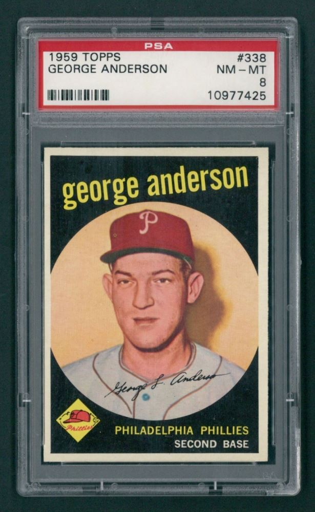 George Anderson 1959 Topps #338 (PSA 8)