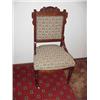 Image 1 : Eastlake Victorian Parlor Chair, nice covering, caster on front legs.