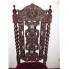 Image 3 : Victorian Barley Twist High Back Chair, very ornate, good covering.