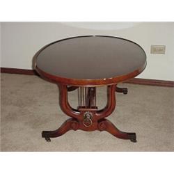 Duncan Phyfe Lyre 43in. Coffee Table