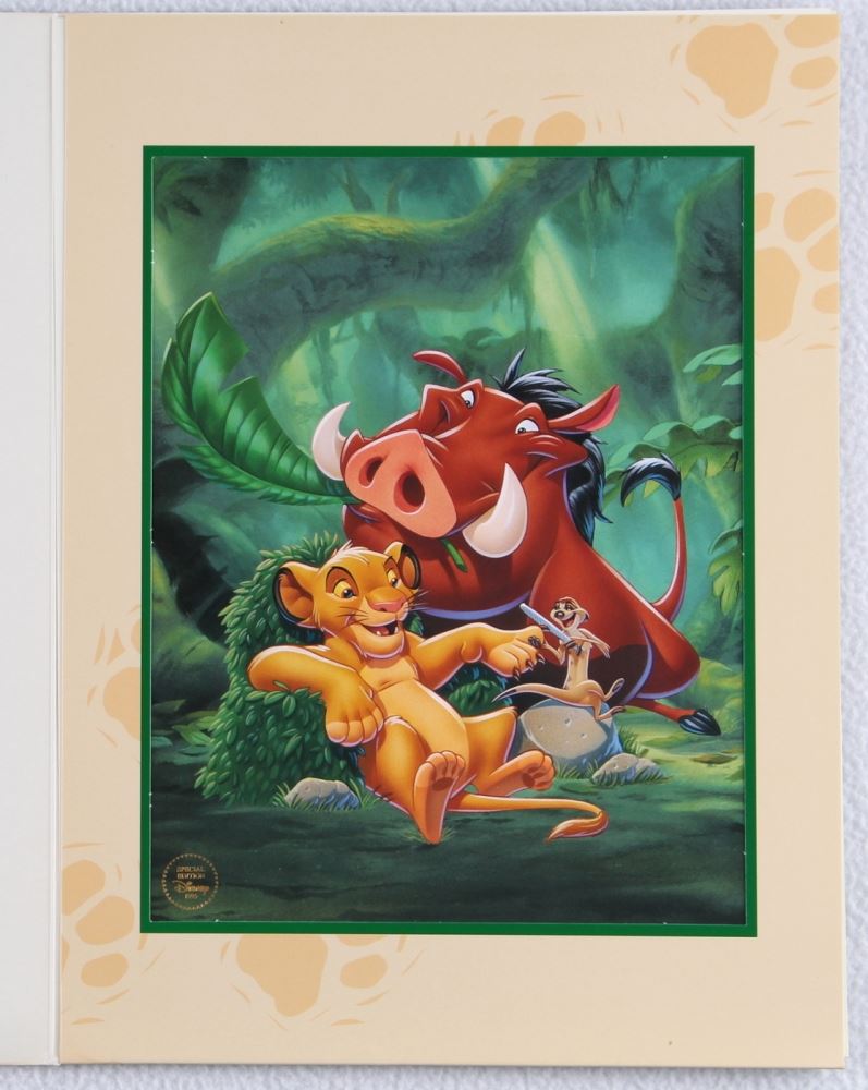 disney lion king lithograph value