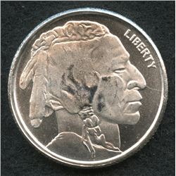 Buffalo 1/4 Troy Oz. Fine Silver American Indian Round Copy from Highland Mint