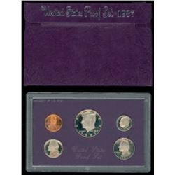 1987 United States Mint Clad Proof Set of (5) Coins