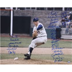 New York Mets 16x20 Photo Signed by (27) with Dwight "Doc" Gooden, Frank Howard, Al Weis (JP's Sport