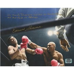 Earnie Shavers Signed 8x10 Photo vs. Muhammad Ali with Extensive Inscription Referencing Ali (Shaver