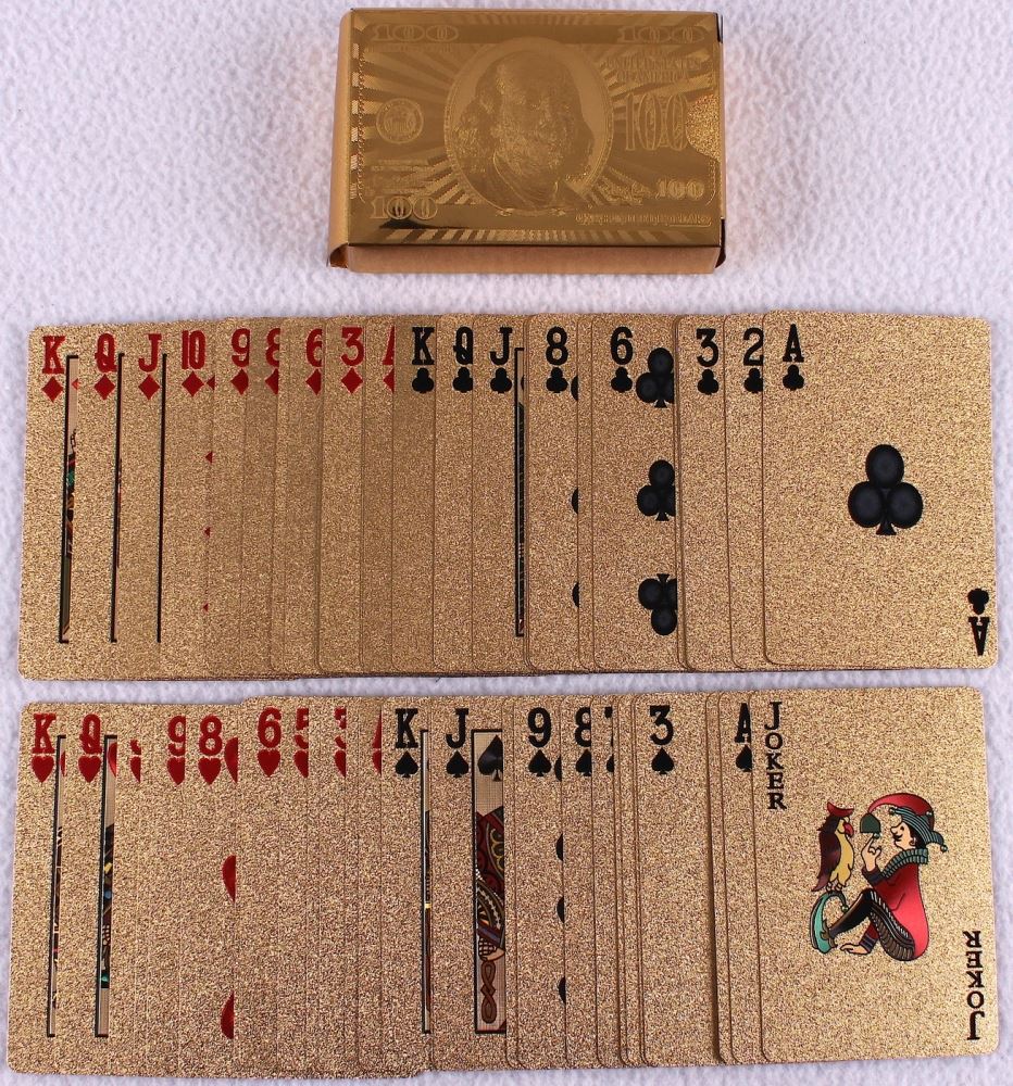 24k Gold Playing Cards Complete Set of (52) in Original Box