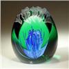 Image 1 : Caithness 1997 "Blue Lagoon" paperweight