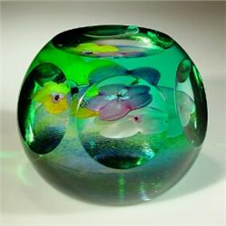 Caithness Glass "Rainbow Pool" paperweight