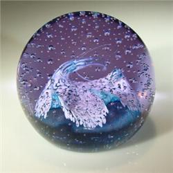 Caithness Glass 1987 "Cauldron" paperweight