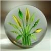 Image 1 : Chris Buzzini 1988 "Marsh Lilies" paperweight