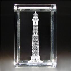 Laser Light "Lighthouse" paperweight