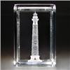 Image 1 : Laser Light "Lighthouse" paperweight