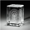 Image 1 : Laser Light "Interlocking Rings" paperweight