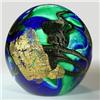 Image 1 : Clear-encased abstract design paperweight