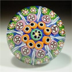 Paul Ysart early patterned paperweight