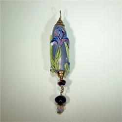 Sharon Bates "Iris" bead pendant 