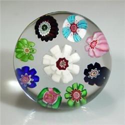 Antique Clichy mini millefiori paperweight 