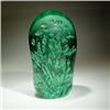 Image 1 : Antique English Nailsea green paperweight