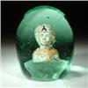 Image 1 : Antique English green bottle sulphide weight