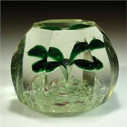 Antique Czechoslovakian leaf paperweight